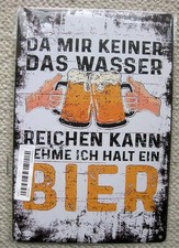 Metallschild Dekoschild Geschenk Partykeller Bier Spruch *TOP*