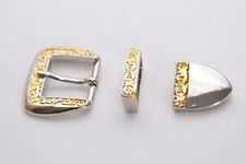 Gürtelschnalle mit Schlaufe + Spitze, ca. 30 mm, Silber, Mittelalter, Ritter