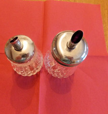 Zuckerspender Spender Retro   2  stück Zucker Kaffee Glas Zuckerstreuer