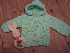 Babyjacke Strickjacke Kapuze