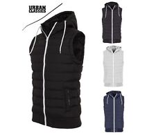 Urban Classics Herren Weste Steppweste Kapuze Daunenweste Jacke + 1 SHIRT GRATIS