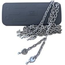 Schaukelsitz Gummi mit Kette Kettenlänge 2,50 m Schaukel Spielturm Schaukelbrett