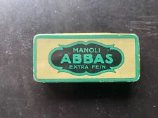 Blechdose Cigaretten Abbas von Manoli, 10er Dose, Berlin, 20er Jahre