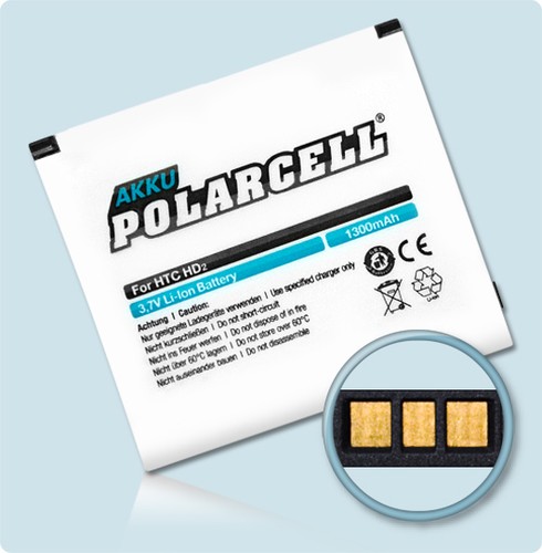 Polarcell akku für htc - polarcell, touch