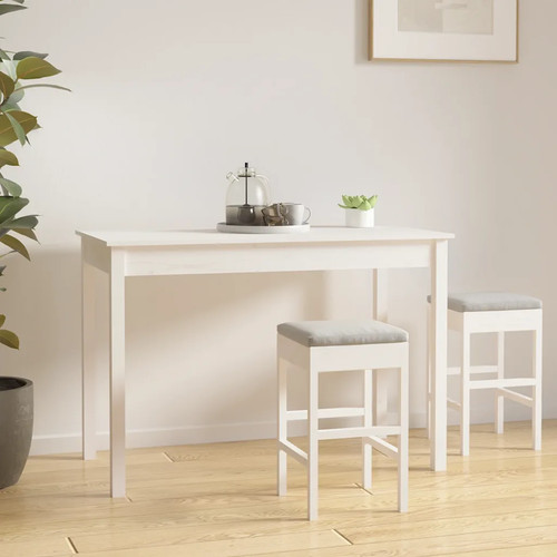 Esstisch 110x55x75 weiß - esstisch,