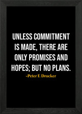 Peter F Drucker Quotes Framed