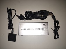 KVM Switch 2 PC (DP) auf  1 Monitor (DP) 3x USB 2.0 8k@60Hz