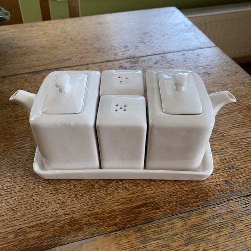 Cruet 4er set weiß - 4er, porzellan