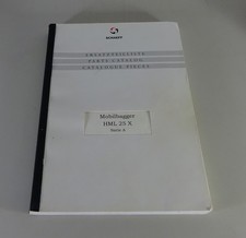 Ersatzteilliste / Teilekatalog Schaeff Mobilbagger HML 25 X Stand 11/1997