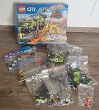 LEGO CITY 60124: Vulkan Forschungsstation, gebraucht, vollständig, OVP