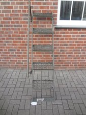 1x Stahlleiter 5 Tritte Höhe 1350mm Leiter Unimog ex Bundeswehr ex BW (SL10)