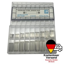 216 Teiliges 8-25 mm Ersatz Stifte Uhren Armband Pin aus Edelstahl Uhrmacher Set