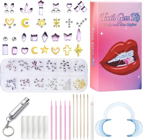 Zahnschmuck set kristall - zahnschmuck,