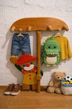 Holz Kinder Wand Garderobe