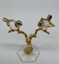 Vintage Crystal Love Birds on