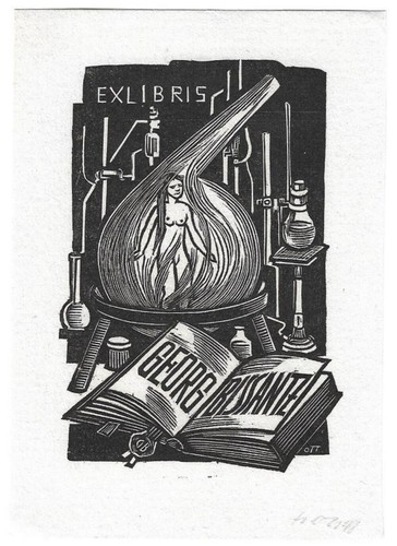 Herbert ott exlibris - herbert, ott: