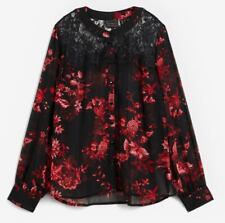 Bluse mit Spitze Gr. 44