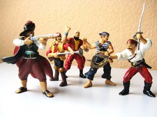 Vintage 2002-2004: 5 PAPO Piraten/Korsaren, archiviert, H ca. 8,5 cm