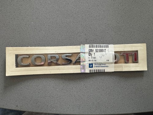 Opel corsa cdti - cdti, schriftzug
