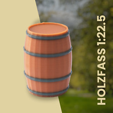 Modellbau Deko/Ladung- Holzfass - 1 Stück - 1:22.5 Spur G - G-Scale - Gartenbahn