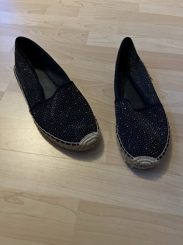 Blaue glitzer espandrilles - blaue,