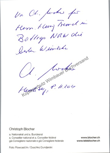 Original autogramm christoph - autogramm,