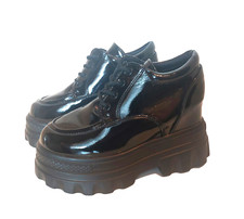 Plateau Sneaker Keilabsatz Schwarz Gr. 37 Neuw.