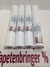 Vliestapete rasch 4x 808827 (4Rollen) Uni Kreismuster Weiß Restposten Wohnzimmer