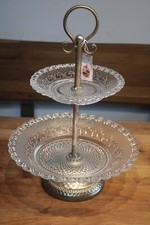 Große Etagere Glas/Metall, H