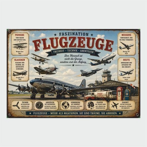 Blechschild faszination - blechschild,