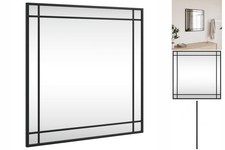 Wandspiegel Schwarz 60x60 Cm