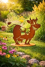 Gartendeko Deko Kuh Figur aus