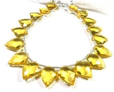 Gelblich Citrin Quarz Schild