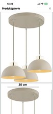 Pendellampe 3-flammig Beige