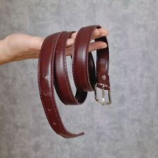 Kepco Damen Gürtel Rot Bordeaux Schmal Klassisch 100cm Made In Germany