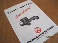 Prospekt   Jenbachbüffel 50 er Jahre? (Y67)