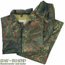 BW REGENANZUG REGENJACKE + REGENHOSE FLECKTARN MILITÄR NÄSSESCHUTZ ARMEE KOMBI