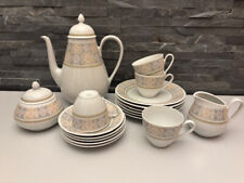 Altes Kaffeeservice für 4 Personen, Porzellan, Beyer & Bock, Volkstedt, um 1960