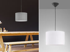 Designklassiker Pendelleuchten mit rundem Stoffschirm - Esstischlampen hängend