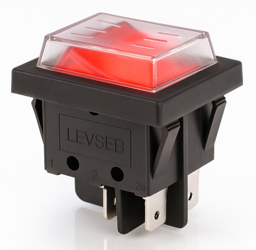Wippenschalter rot led - wippenschalter,