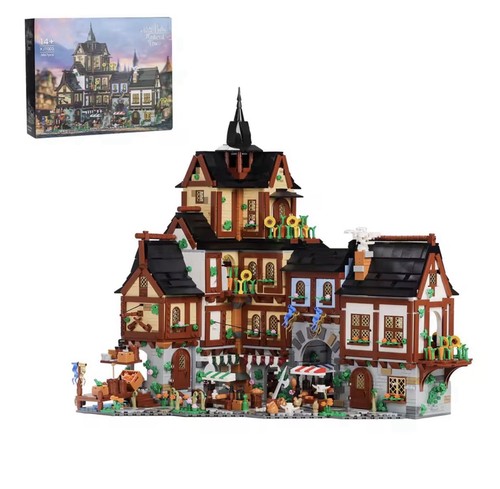 Mittelalterliche handelsstadt - mittelalterliche,