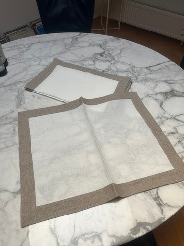 Tischsets weisses leinen - weisses,