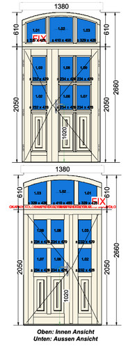 Stichbogen holzhaustür aus - stichbogen‑holzhaustür,