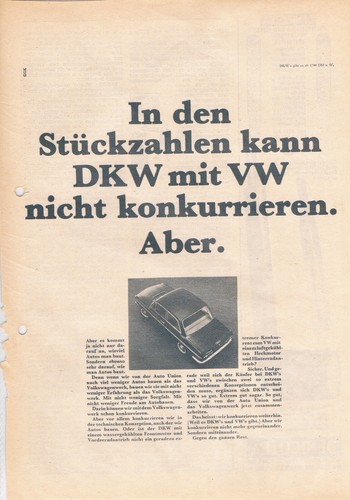 Dkw werbeanzeige werbung - dkw,