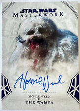 STAR WARS Masterwork - Howie Weed as THE WAMPA Autograph Card No. 65/99