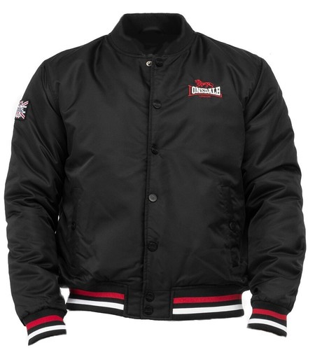 Lonsdale bomber jacket black - lonsdale,