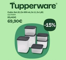 Tupperware Cubix Set (6): 2x