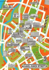 Karl-Marx-Stadt Stadtplankarte ngl 181.162