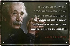Blechschild Albert Einstein