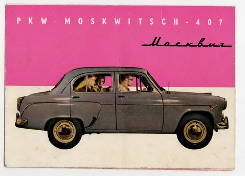 Altes prospekt moskwitsch - prospekt, 407